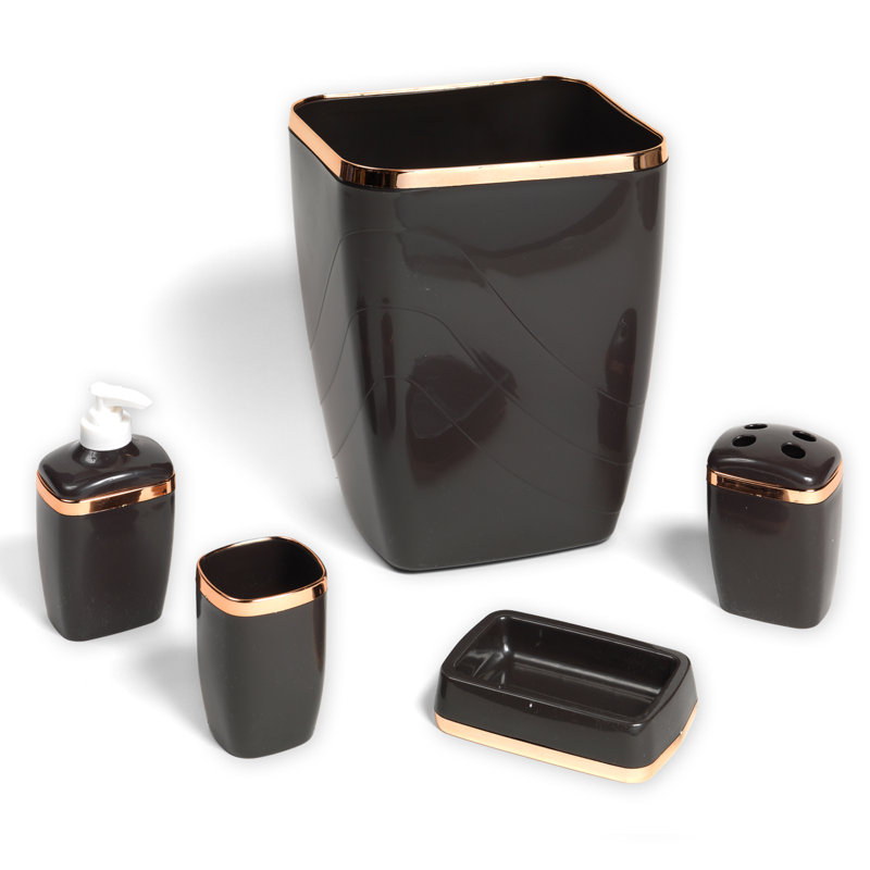 Rebrilliant 5Piece Bathroom Accessory Set & Reviews Wayfair